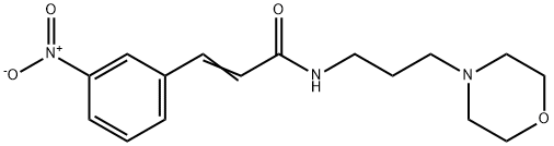 (E)-N-(3-morpholin-4-ylpropyl)-3-(3-nitrophenyl)prop-2-enamide,304475-29-4,结构式