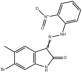 304480-01-1 6-bromo-5-methyl-3-[(2-nitrophenyl)hydrazono]-1,3-dihydro-2H-indol-2-one