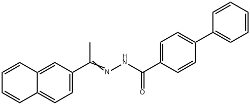 N'-[1-(2-naphthyl)ethylidene]-4-biphenylcarbohydrazide Structure