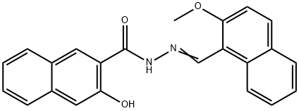 3-hydroxy-N'-[(2-methoxy-1-naphthyl)methylene]-2-naphthohydrazide Structure