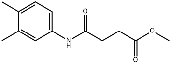 methyl 4-[(3,4-dimethylphenyl)amino]-4-oxobutanoate Struktur
