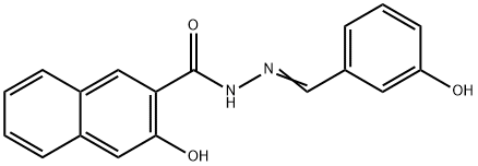 3-hydroxy-N'-(3-hydroxybenzylidene)-2-naphthohydrazide,304481-01-4,结构式