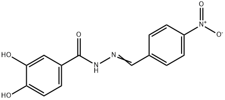 3,4-dihydroxy-N'-(4-nitrobenzylidene)benzohydrazide Structure