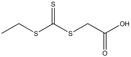 Acetic acid,2-[[(ethylthio)thioxomethyl]thio]- Structure