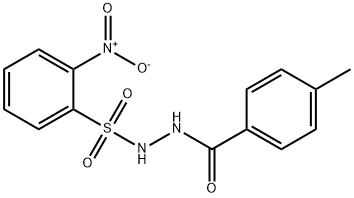 4-methyl-N'-[(2-nitrophenyl)sulfonyl]benzohydrazide Struktur