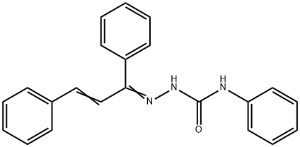 1,3-diphenyl-2-propen-1-one N-phenylsemicarbazone 化学構造式