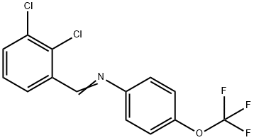 N-(2,3-dichlorobenzylidene)-4-(trifluoromethoxy)aniline Structure