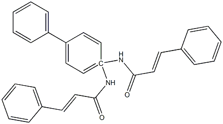 (2E,2E)-N,N-([1,1-biphenyl]-4,4-diyl)bis(3-phenylacrylamide) Struktur