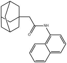 N-(naphthalen-1-yl)-2-(tricyclo[3.3.1.1~3,7~]dec-1-yl)acetamide Struktur