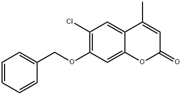 7-(benzyloxy)-6-chloro-4-methyl-2H-chromen-2-one Structure