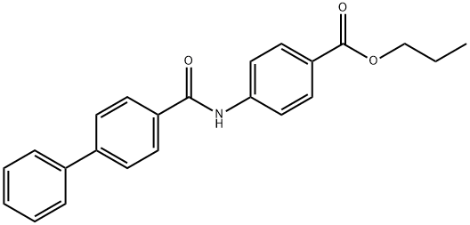 propyl 4-[(4-biphenylylcarbonyl)amino]benzoate Structure