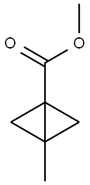 3-Methyl-bicyclo[1.1.0]butane-1-carboxylic acid methyl ester 化学構造式