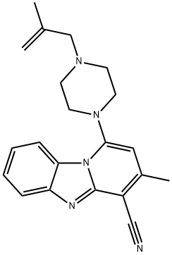 3-methyl-1-(4-(2-methylallyl)piperazin-1-yl)benzo[4,5]imidazo[1,2-a]pyridine-4-carbonitrile|