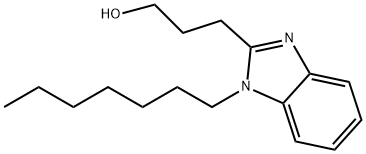 3-(1-heptyl-1H-benzo[d]imidazol-2-yl)propan-1-ol|