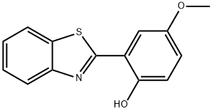 Phenol, 2-(2-benzothiazolyl)-4-methoxy- Structure