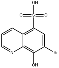 5-Quinolinesulfonic acid, 7-bromo-8-hydroxy- Struktur