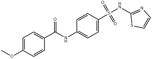 4-methoxy-N-(4-(N-(thiazol-2-yl)sulfamoyl)phenyl)benzamide Struktur