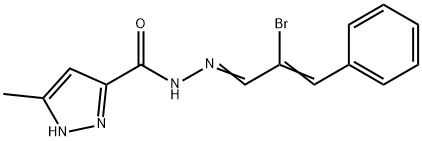 306301-18-8 N-((1E,2Z)-2-bromo-3-phenylallylidene)-3-methyl-1H-pyrazole-5-carbohydrazide