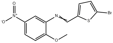 306325-40-6 N-[(5-bromo-2-thienyl)methylene]-2-methoxy-5-nitroaniline