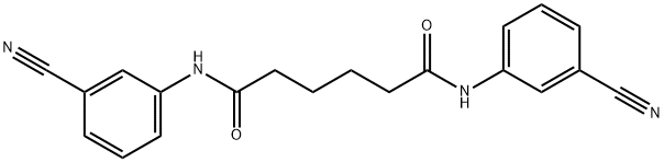 N,N'-bis(3-cyanophenyl)hexanediamide Structure