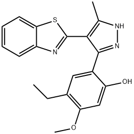 307552-13-2 2-(4-(benzo[d]thiazol-2-yl)-5-methyl-1H-pyrazol-3-yl)-4-ethyl-5-methoxyphenol