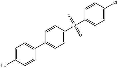 4'-((4-Chlorophenyl)sulfonyl)-[1,1'-biphenyl]-4-ol Struktur