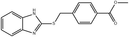 methyl 4-(((1H-benzo[d]imidazol-2-yl)thio)methyl)benzoate Structure