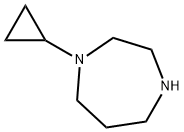 1-シクロプロピル-[1,4]ジアゼパン 化学構造式
