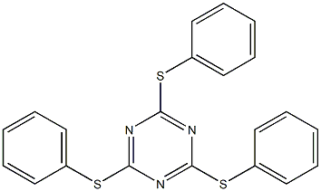 2,4,6-トリス(フェニルチオ)-s-トリアジン 化学構造式