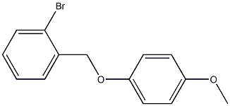 1-bromo-2-[(4-methoxyphenoxy)methyl]benzene Structure