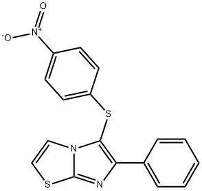 5-((4-nitrophenyl)thio)-6-phenylimidazo[2,1-b]thiazole Structure