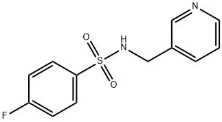 4-fluoro-N-(pyridin-3-ylmethyl)benzenesulfonamide Structure