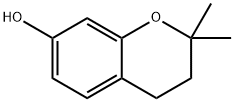 2,2-二甲基-3,4-二氢-2H-1-苯并吡喃-7-醇, 31005-72-8, 结构式