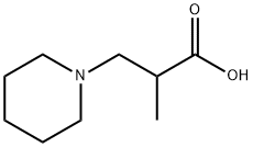 2-甲基-3-(哌啶-1-基)丙酸 结构式