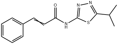 N-(5-isopropyl-1,3,4-thiadiazol-2-yl)cinnamamide,310418-55-4,结构式