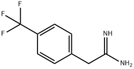 Benzeneethanimidamide, 4-(trifluoromethyl)- Structure