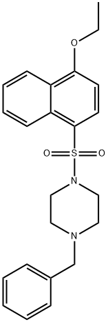 1-benzyl-4-((4-ethoxynaphthalen-1-yl)sulfonyl)piperazine 化学構造式