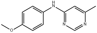 N-(4-Methoxyphenyl)-6-Methyl-4-Pyrimidinamine 化学構造式