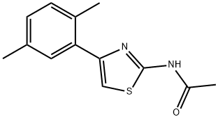N-(4-(2,5-dimethylphenyl)thiazol-2-yl)acetamide Struktur