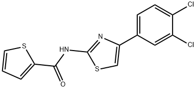 N-(4-(3,4-dichlorophenyl)thiazol-2-yl)thiophene-2-carboxamide Structure