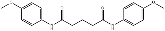 N,N'-bis(4-methoxyphenyl)pentanediamide Structure