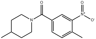 (4-methyl-3-nitrophenyl)(4-methylpiperidin-1-yl)methanone,313267-45-7,结构式