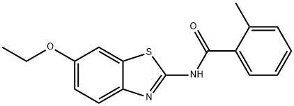 N-(6-ethoxybenzo[d]thiazol-2-yl)-2-methylbenzamide,313275-26-2,结构式