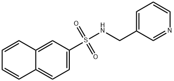 N-(pyridin-3-ylmethyl)naphthalene-2-sulfonamide Structure