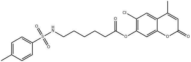 313471-14-6 6-chloro-4-methyl-2-oxo-2H-chromen-7-yl 6-((4-methylphenyl)sulfonamido)hexanoate