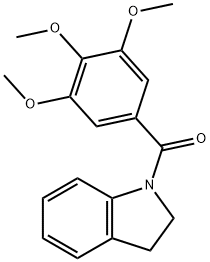 indolin-1-yl(3,4,5-trimethoxyphenyl)methanone Structure