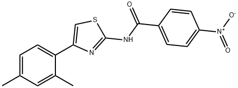 N-(4-(2,4-dimethylphenyl)thiazol-2-yl)-4-nitrobenzamide Structure