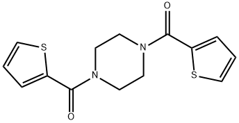 1,4-bis(2-thienylcarbonyl)piperazine 结构式