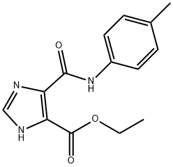 Ethyl 4-{[(4-methylphenyl)amino]carbonyl}-1H-imidazole-5-carboxylate Structure