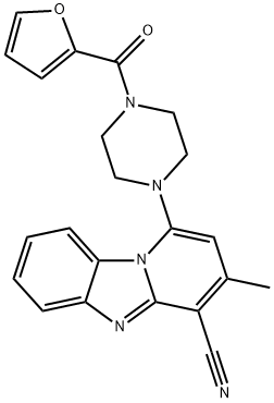 1-(4-(furan-2-carbonyl)piperazin-1-yl)-3-methylbenzo[4,5]imidazo[1,2-a]pyridine-4-carbonitrile|